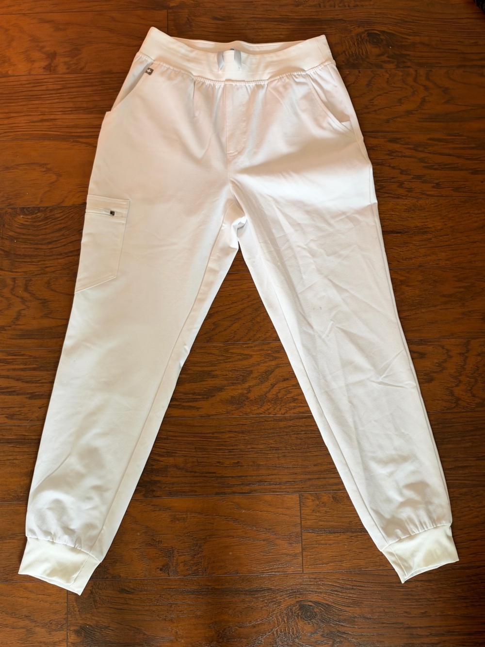 Figs Women's White Jogger Track Pants